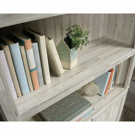 Sauder 5 Shelf Bookcase W/doors Wpl , Three adjustable shelves for flexible storage options 426420